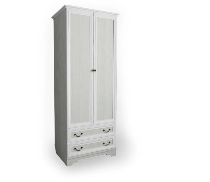 КЛАССИКА Шкаф 2-х створчатый (Рамух белый)