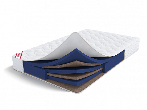 СЭНДВИЧ ЭЛАКС Матрас (Жаккард ХБ, стеганный на синтепоне+бурлет Рогожка, стеганный на ППУ, 1900*1200 мм)