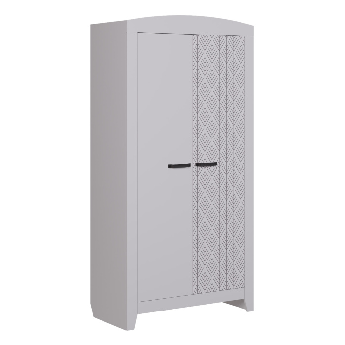 NORDIK Шкаф для одежды Ш2 (Белый, БЕЛЫЙ КРАП / ПРИНТ)