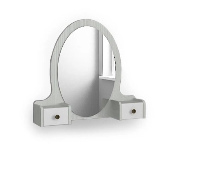 КЛАССИКА Зеркало к туалетному столику (Рамух белый)