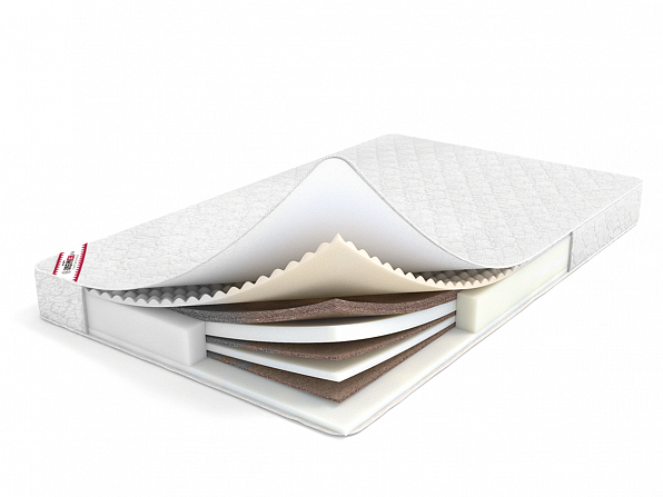 СЭНДВИЧ ЭКОНОМ Матрас (Жаккард ХБ, стеганный на синтепоне+бурлет Рогожка, стеганный на ППУ, 1900*1200 мм)