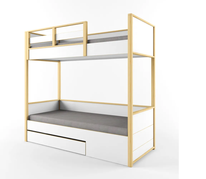 РОБИН ЛАЙТ Кровать 2-х ярусная с фальшпанелью