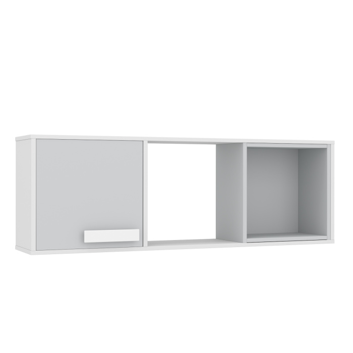 MONO Навесная полка НП1 (Белый, СВЕТЛО-СЕРЫЙ / БЕЛЫЙ)