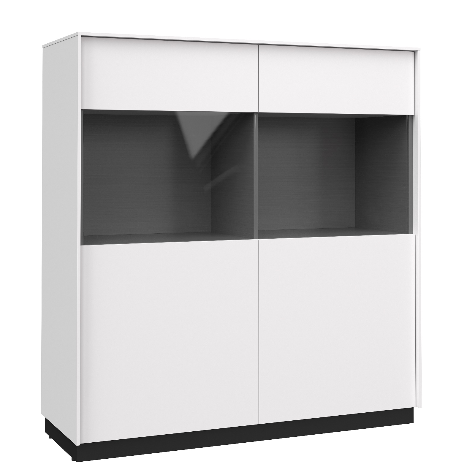 QUATRO Греденция (БЕЛЫЙ / ЧЕРНЫЙ , БЕЛЫЙ)