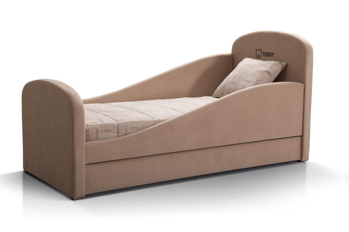 Кровать TEDDY (СПЕЦ ПРЕДЛОЖЕНИЕ Newtone, beige, ЛЕВЫЙ, 1600*700 мм)