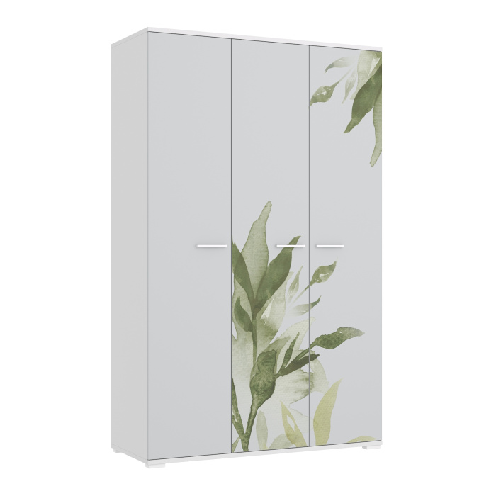 FLORA Шкаф 3-х дверный Ш3 (Белый, С ФОТОПЕЧАТЬЮ)