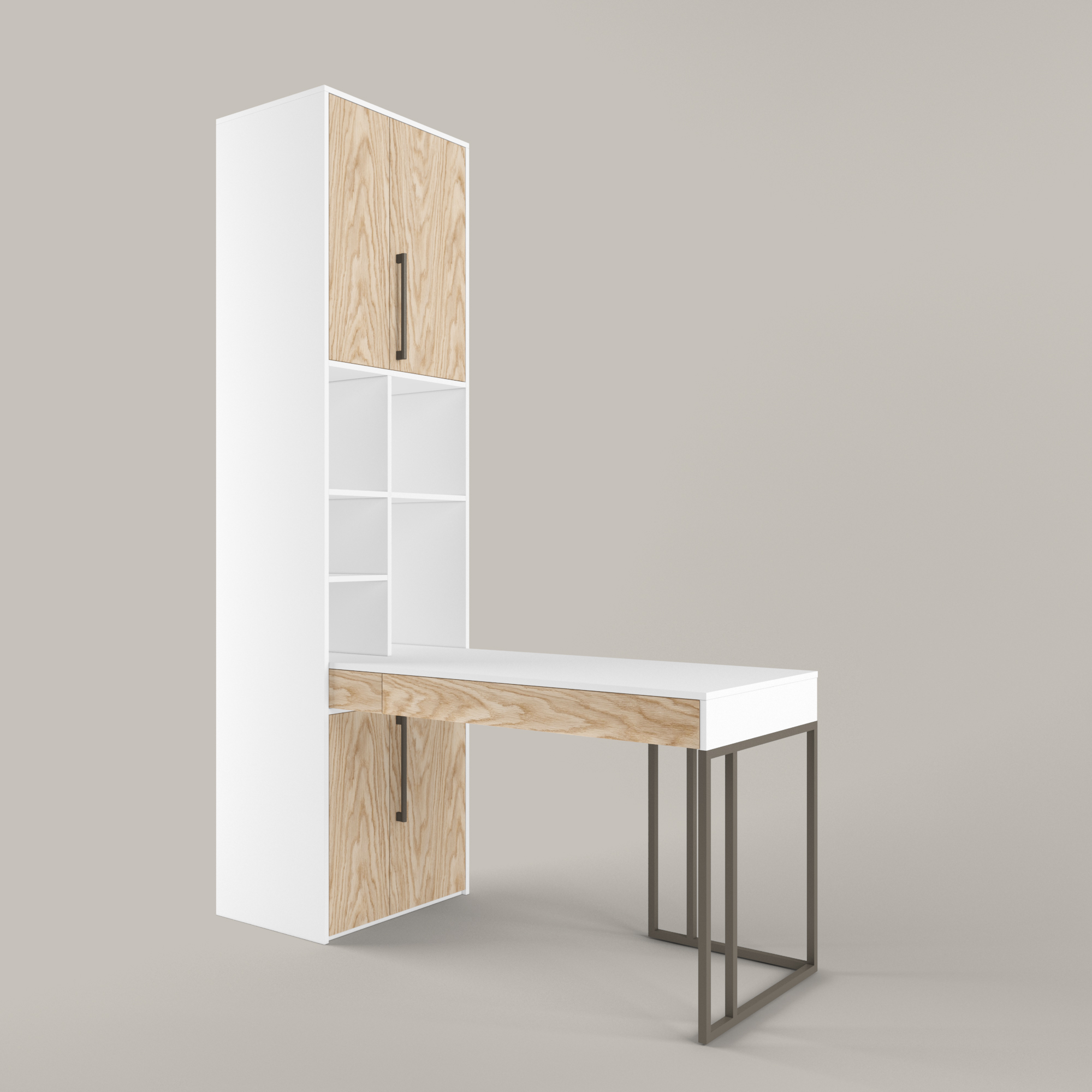 ТУРИ Стол со стеллажом