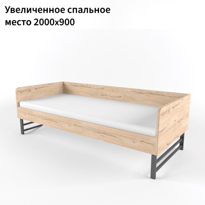 2+2 Кровать большая на ножках