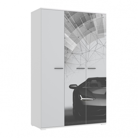 LAMBO Шкаф 3-х Дверный Ш3 (Белый, С ФОТОПЕЧАТЬЮ) LAMBO Шкаф 3-х Дверный Ш3 (Белый, С ФОТОПЕЧАТЬЮ)