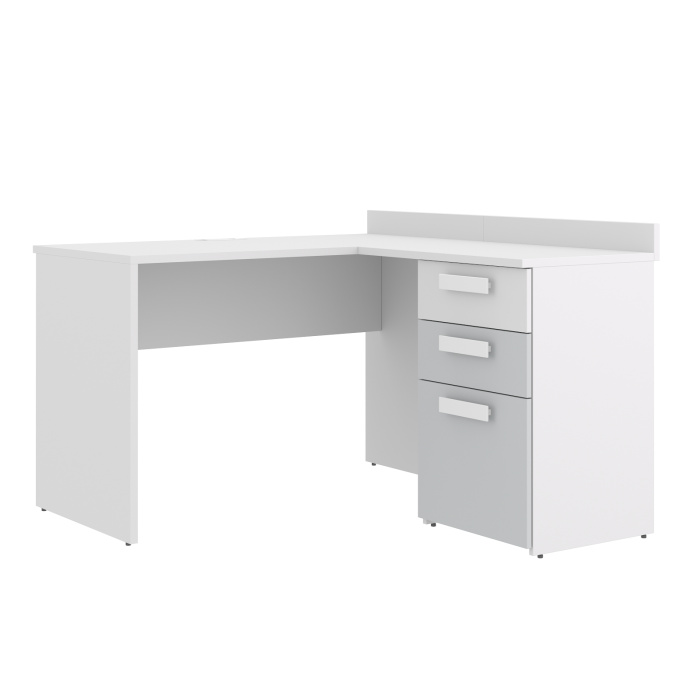 MONO Угловой модуль к столу УМ22 (Белый, СВЕТЛО-СЕРЫЙ / БЕЛЫЙ (Универсальный))