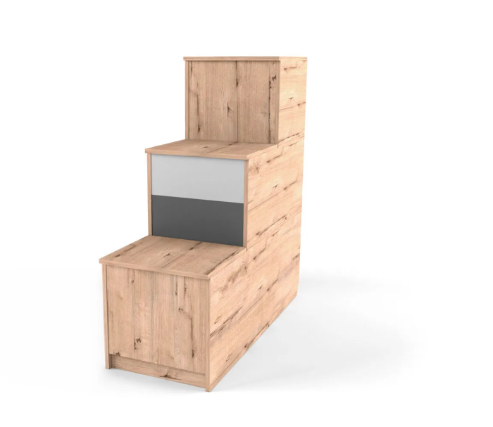 Ступени (Дуб Ирландский/Серый/Темно серый ЛОФТ)