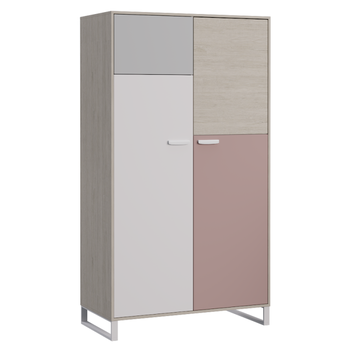 LIBERTI  Шкаф Ш2 (ДУБ ЭЛЬЗА, ДУБ ЭЛЬЗА / ПЕПЕЛЬНАЯ РОЗА / СВЕТЛО-СЕРЫЙ / БЕЛЫЙ)
