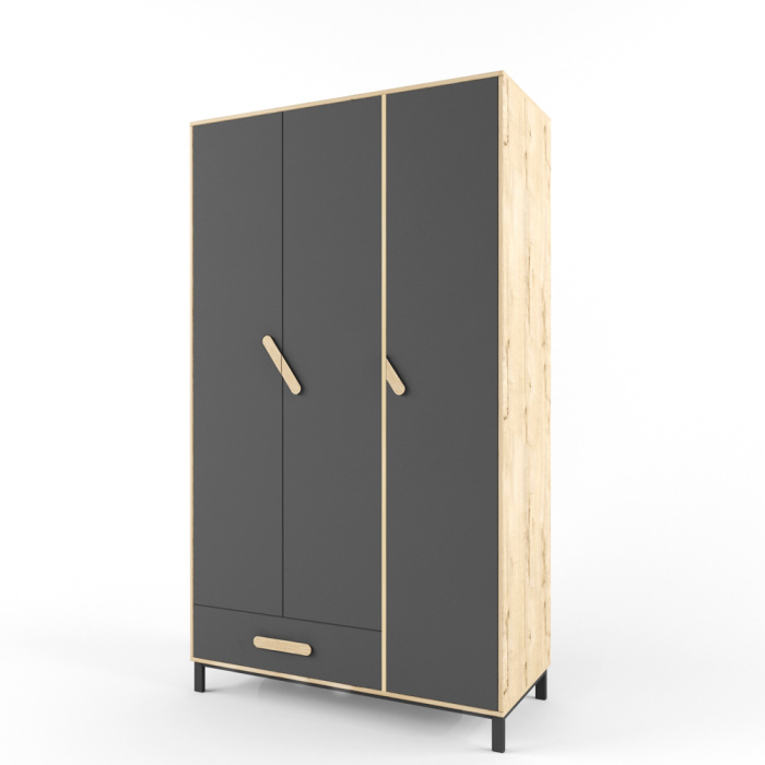 2+2 Шкаф 3-створчатый