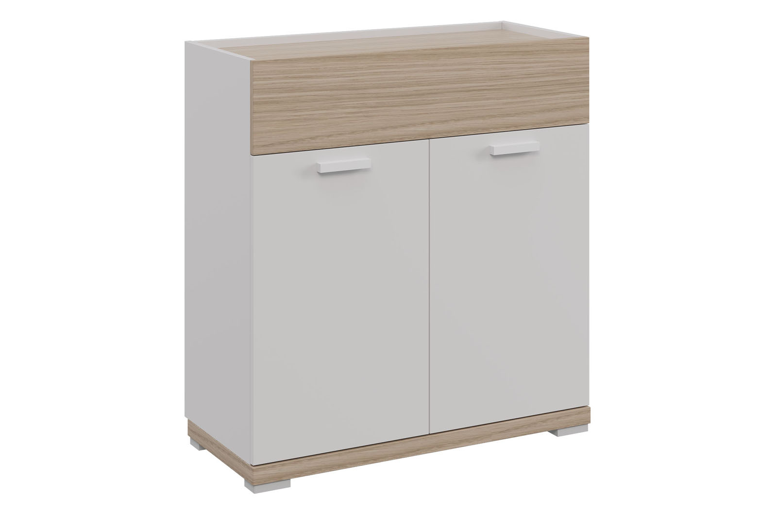 GLORIA Комод К1 (ДУБ АНДРЕА / БЕЛЫЙ, БЕЛЫЙ)