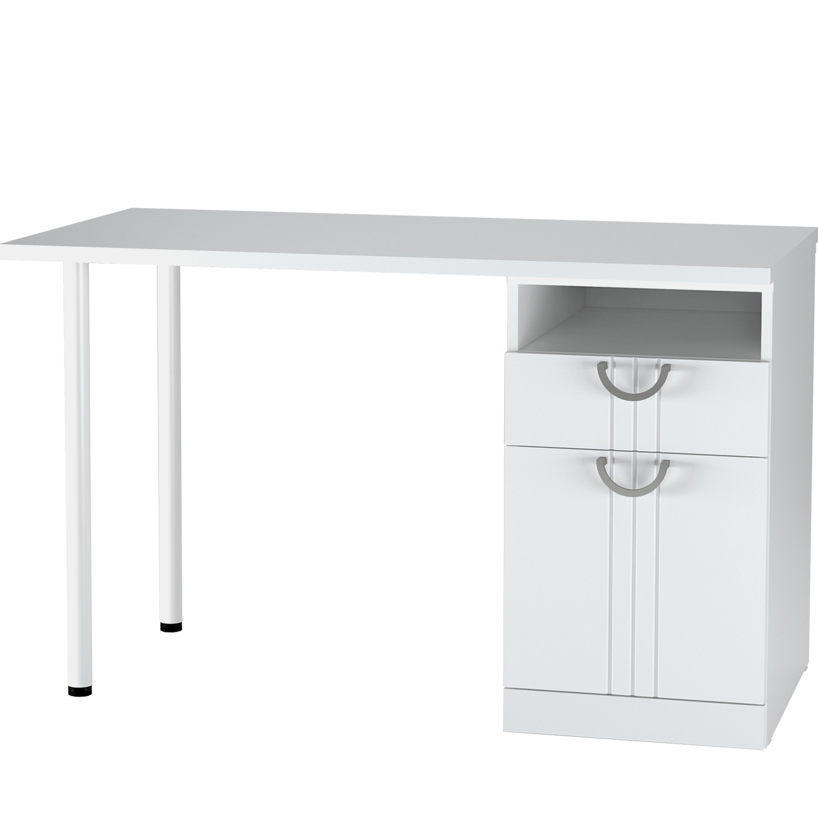 САНТИ №17 Стол компьютерный (Белое сияние)