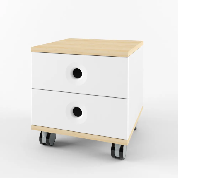 РОБИН ЛАЙТ Тумба выкатная малая (Цвет фасадов Клен/Белый)