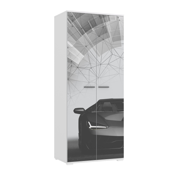 LAMBO Шкаф 2-х Дверный Ш2 (Белый, С ФОТОПЕЧАТЬЮ) LAMBO Шкаф 2-х Дверный Ш2 (Белый, С ФОТОПЕЧАТЬЮ)