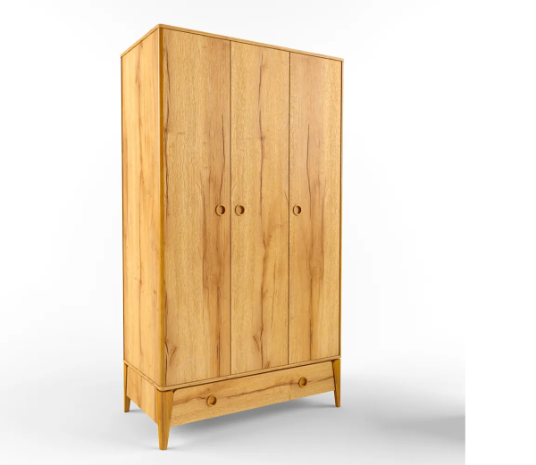 ТЭЛЬ Шкаф 3-х створчатый (Цвет корпуса Дуб Золотистый) ТЭЛЬ Шкаф 3-х створчатый (Цвет корпуса Дуб Золотистый)