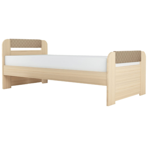 СТИЛЬ № 900.3 Кровать (Туя светлая, Кофе с молоком, Щиты ЛДСП)