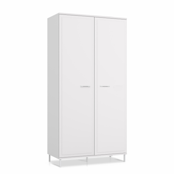COLLEGE Шкаф 2-х верный Ш2 (БЕЛЫЙ, БЕЛЫЙ)