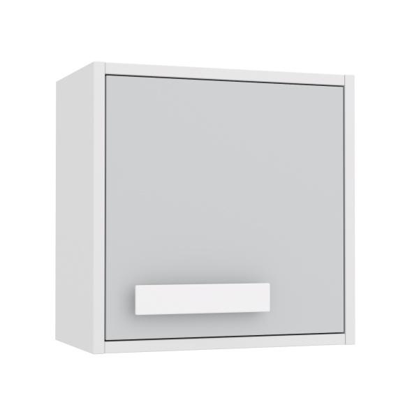 MONO Навесной шкаф НШ1 (Белый, СВЕТЛО-СЕРЫЙ / БЕЛЫЙ)