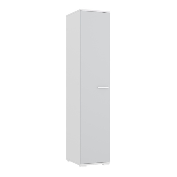 FLORA Шкаф-пенал ШП (Белый, СВЕТЛО-СЕРЫЙ, Левая) FLORA Шкаф-пенал ШП (Белый, СВЕТЛО-СЕРЫЙ, Левая)