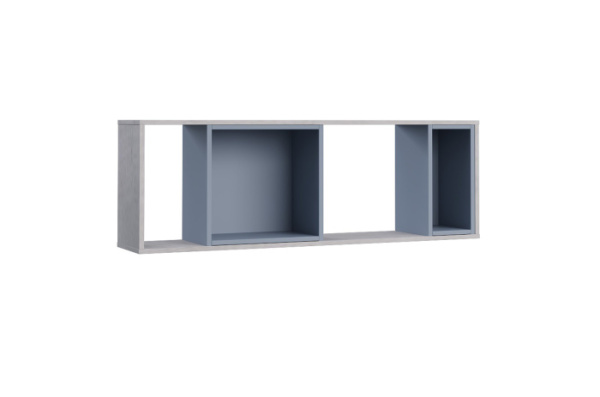 RUMIKA Полка НП1 (ДУБ ЭЛЬЗА, СЕРО-ГОЛУБОЙ)