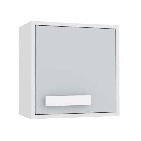 MONO Навесной шкаф НШ1 (Белый, СВЕТЛО-СЕРЫЙ / БЕЛЫЙ)