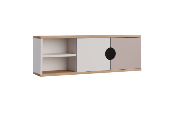 BARNEY Полка навесная НП1 (БЕЛЫЙ / ДУБ АНДРЕА, РОЗА) BARNEY Полка навесная НП1 (БЕЛЫЙ / ДУБ АНДРЕА, РОЗА)