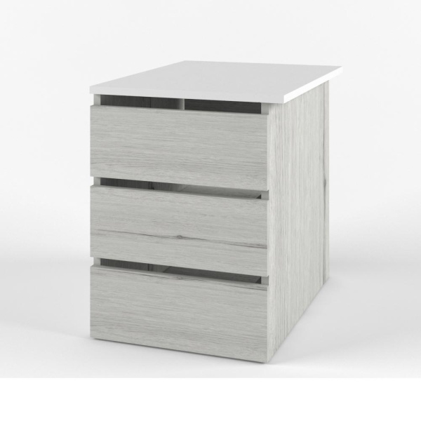 НЬЮТОН ГРЕЙ тумба в шкаф (Цвет корпуса Дуб Эльза/Белый лофт)