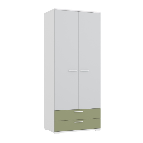 FLORA Шкаф многофункциональный Ш2.М (БЕЛЫЙ / СВЕТЛО-СЕРЫЙ / ОЛИВА) FLORA Шкаф многофункциональный Ш2.М (БЕЛЫЙ / СВЕТЛО-СЕРЫЙ / ОЛИВА)
