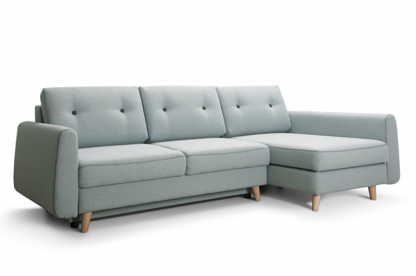 DENVER Диван Угловой (Ткань Категория 1, Сторона сборки Левая, Ножки Дерево светлое) DENVER Диван Угловой (Ткань Категория 1, Сторона сборки Левая, Ножки Дерево светлое)