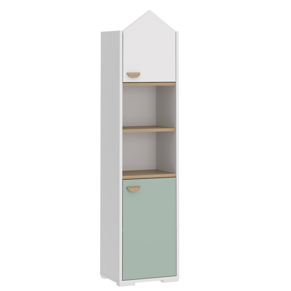 GRETA Шкаф для книг ШК (ДУБ АНДРЕА / БЕЛЫЙ, СЕРО-ЗЕЛЕНЫЙ / БЕЛЫЙ, Универсальная) GRETA Шкаф для книг ШК (ДУБ АНДРЕА / БЕЛЫЙ, СЕРО-ЗЕЛЕНЫЙ / БЕЛЫЙ, Универсальная)