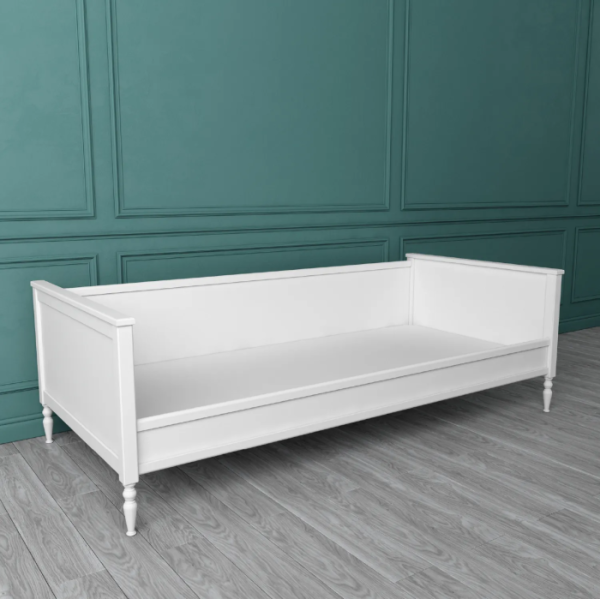 АВРОРА Кровать детская (Цвет корпуса Белый в тиснении Дуб)