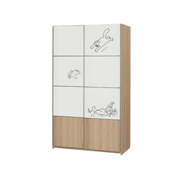 КОТ № 27 Шкаф-купе (Туя Светлая, Туя Светлая/Белый) КОТ № 27 Шкаф-купе (Туя Светлая, Туя Светлая/Белый)