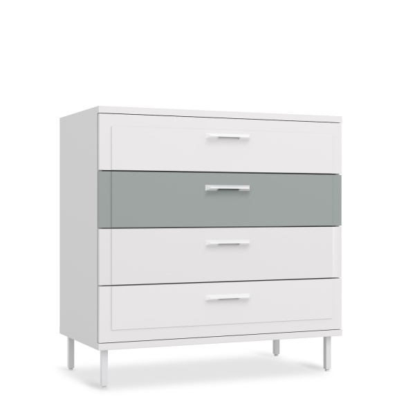 COLLEGE Комод К1 (БЕЛЫЙ / СЕРО-ЗЕЛЕНЫЙ / БЕЛЫЙ) COLLEGE Комод К1 (БЕЛЫЙ / СЕРО-ЗЕЛЕНЫЙ / БЕЛЫЙ)