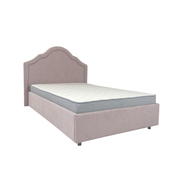РОЗАЛИЯ № 1200М Кровать (LOUNGE 31 розовый, Металлокаркас с ламелями)