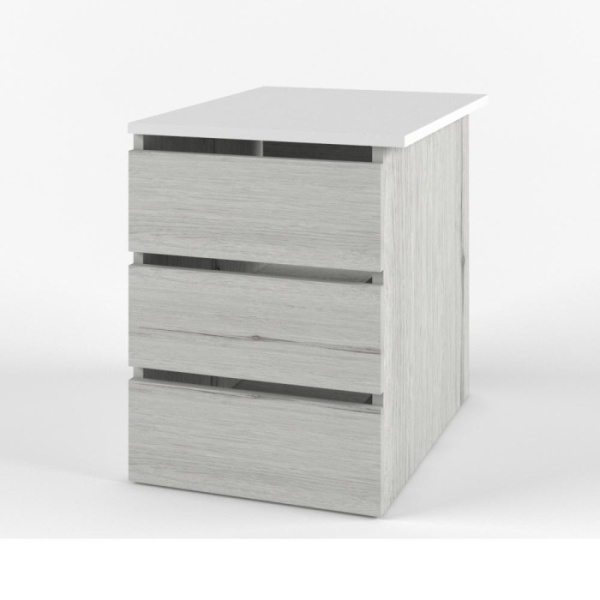 НЬЮТОН ГРЕЙ тумба в шкаф (Цвет корпуса Дуб Эльза/Белый лофт)