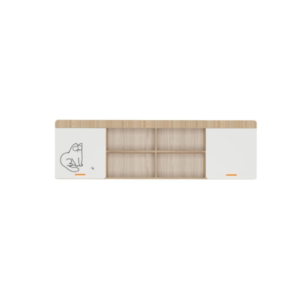КОТ № 7.1 Полка навесная (Туя Светлая, Белый)
