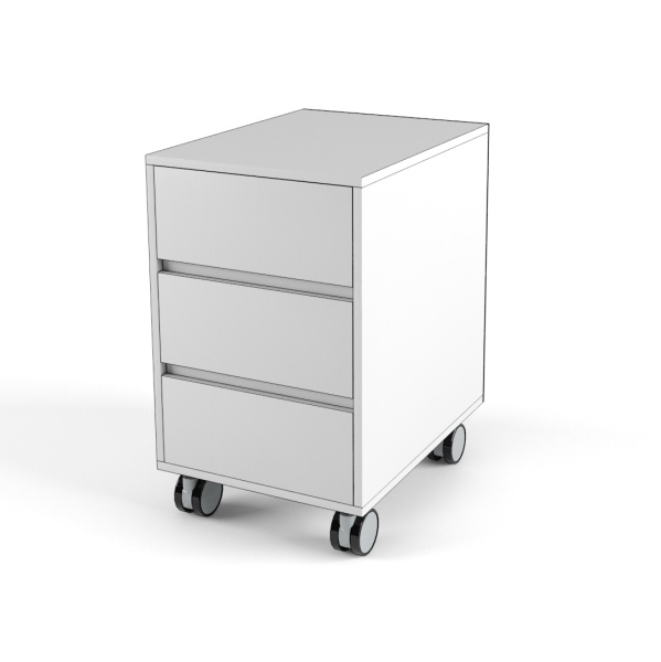 2+2 Тумба выкатная (Цвет корпуса Белый, Цвет фасадов Белый) 2+2 Тумба выкатная (Цвет корпуса Белый, Цвет фасадов Белый)