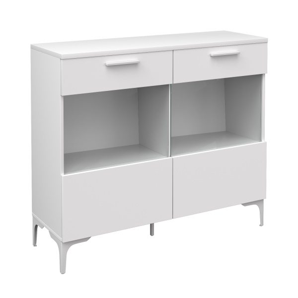 DZEN Греденция (БЕЛЫЙ, БЕЛЫЙ, НА ОПОРАХ)