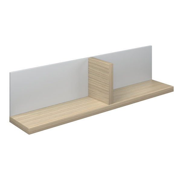 DANIA Навесная полка НП1 (ДУБ АНДРЕА, СВЕТЛО-СЕРЫЙ)