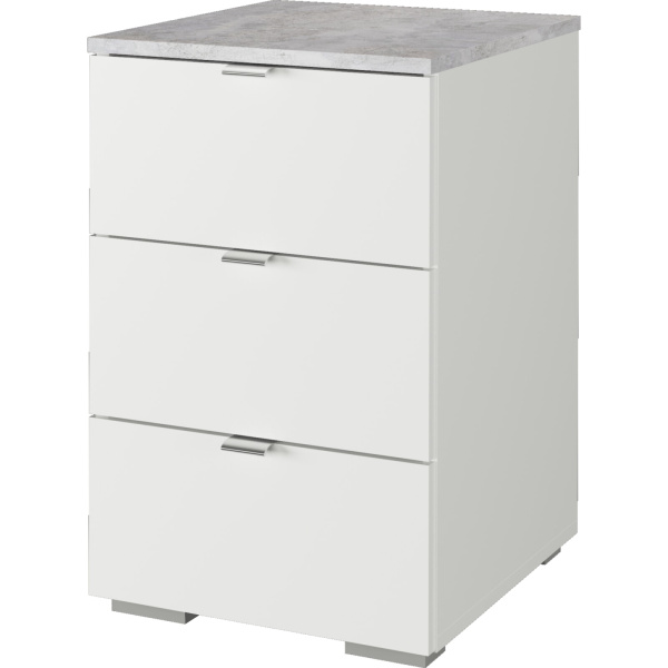 СТК №30 Тумба (Цемент светлый/Белый, Белый)