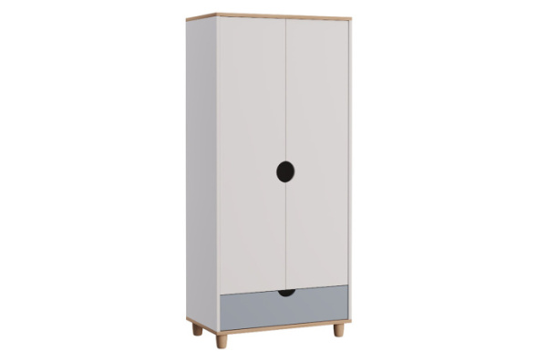 BARNEY Шкаф 2-х дверный Ш2 (БЕЛЫЙ / ДУБ АНДРЕА, СЕРО-ГОЛУБОЙ / БЕЛЫЙ КРАП) BARNEY Шкаф 2-х дверный Ш2 (БЕЛЫЙ / ДУБ АНДРЕА, СЕРО-ГОЛУБОЙ / БЕЛЫЙ КРАП)