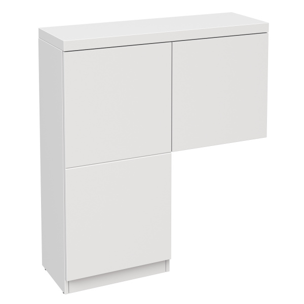 ENNI Новая Шкаф тумба ШТ (БЕЛЫЙ, БЕЛЫЙ, Универсальная)