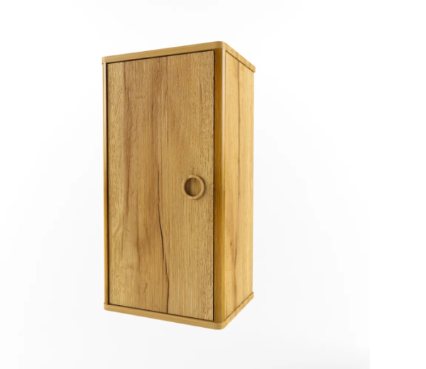 ТЭЛЬ Полка закрытая вертикальная (Цвет корпуса Дуб Золотистый, Цвет фасадов Дуб Золотистый, Сторона сборки Универсальная)