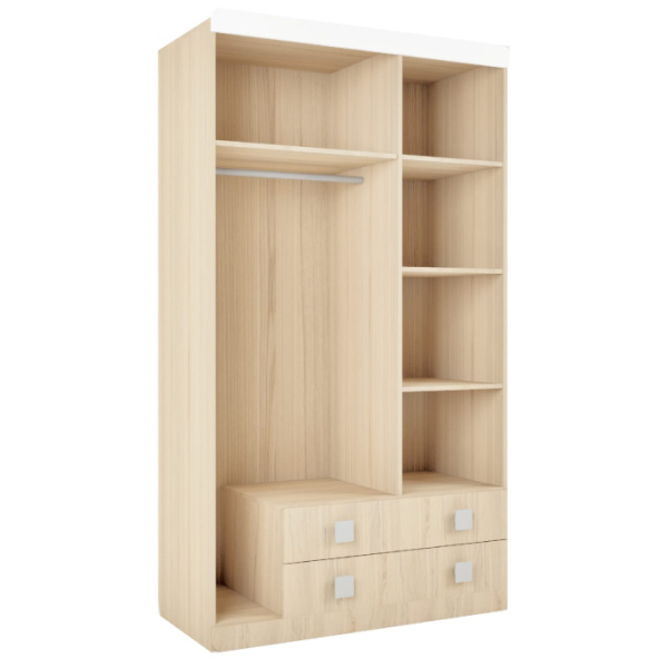 СТИЛЬ № 25 Шкаф 3-створчатый (Туя Светлая, Туя светлая/Белый глянец/Кофе с молоком) СТИЛЬ № 25 Шкаф 3-створчатый (Туя Светлая, Туя светлая/Белый глянец/Кофе с молоком)