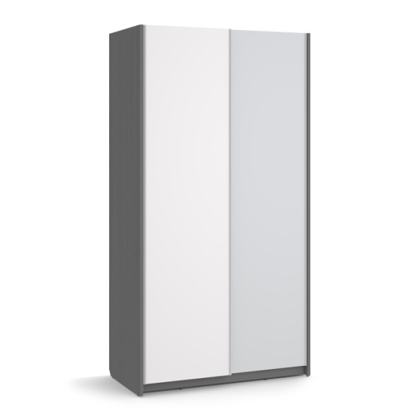 VECTRA Шкаф-купе (СЕРЫЙ ШПОН, СВЕТЛО-СЕРЫЙ / БЕЛЫЙ) VECTRA Шкаф-купе (СЕРЫЙ ШПОН, СВЕТЛО-СЕРЫЙ / БЕЛЫЙ)