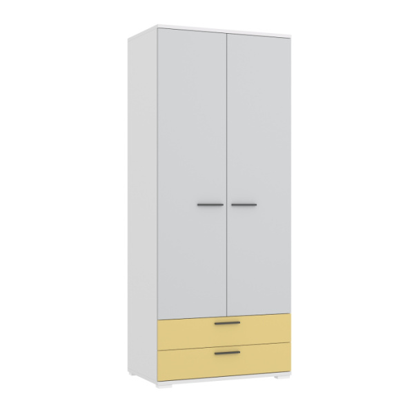 LAMBO Шкаф Ш2.М (Белый, БЕЛЫЙ / СВЕТЛО-СЕРЫЙ / САН ЛЕОН) LAMBO Шкаф Ш2.М (Белый, БЕЛЫЙ / СВЕТЛО-СЕРЫЙ / САН ЛЕОН)