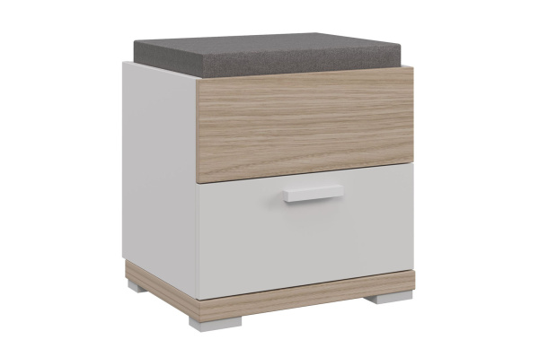 GLORIA Тумба Т2 (ДУБ АНДРЕА / БЕЛЫЙ, БЕЛЫЙ)